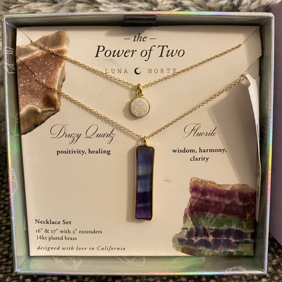 Luna Norte Druzy Quartz Fluorite 